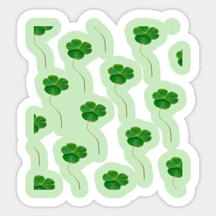 Green Flowers Sticker